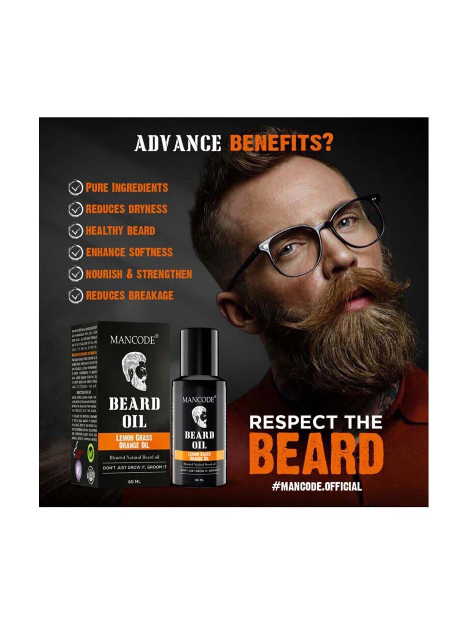 Man Arden 7X The Woods Beard Oil - 30 ml