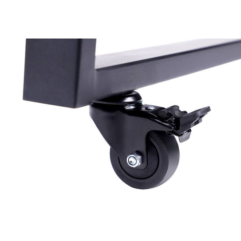 36.73" Mobile Standing Desk Floor Stand Black - Rocelco