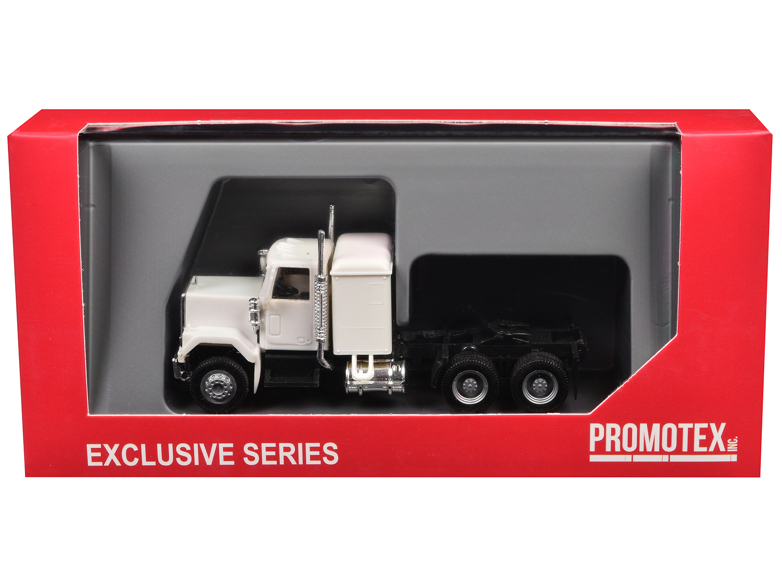 GMC Sleeper Cab White 1/87 (HO) Plastic Model Car by Promotex