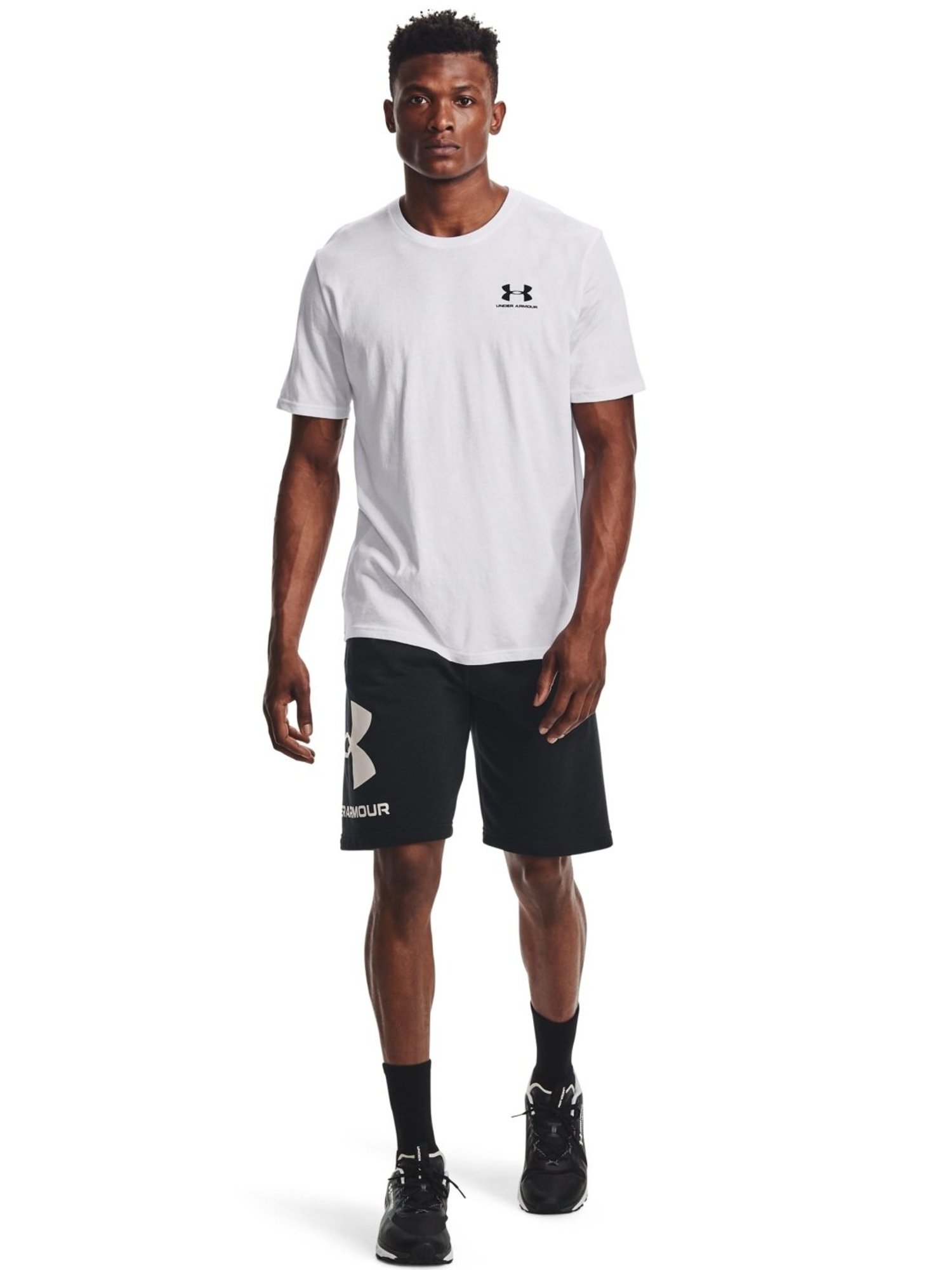 Under Armour White Cotton Slim Fit T-Shirt