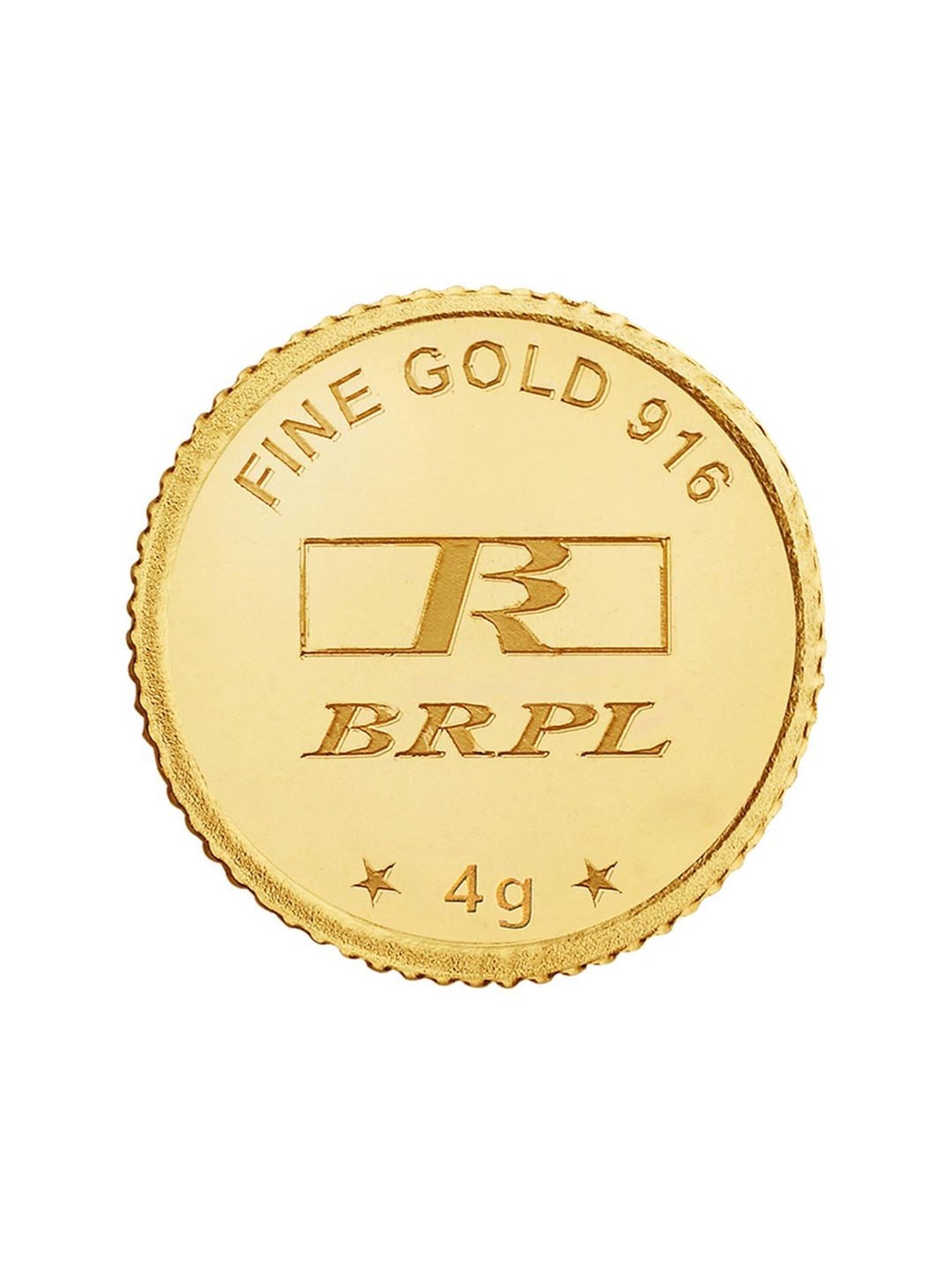 Bangalore Refinery 22k (916) 4gm Gold Coin