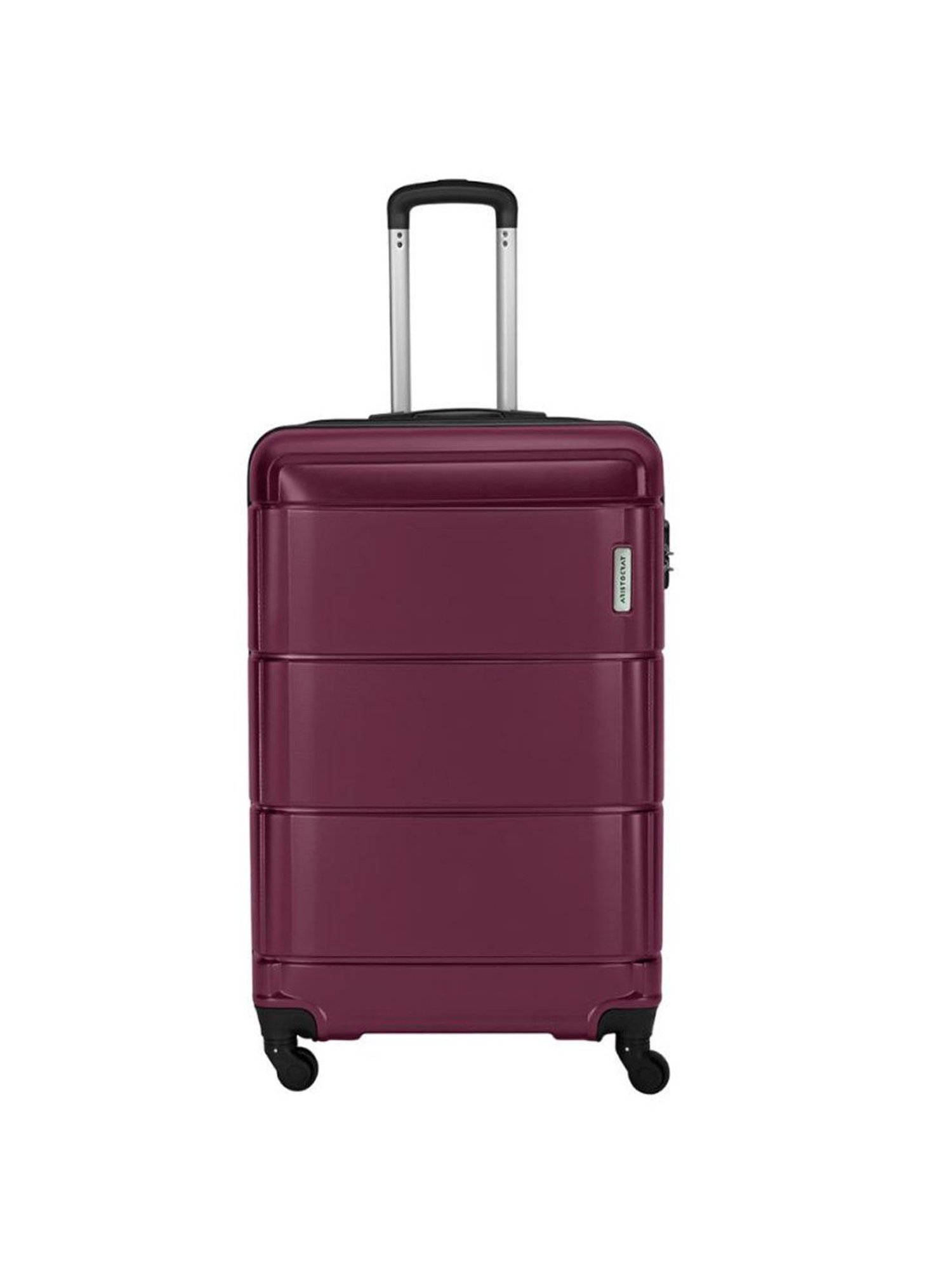 Aristocrat Sleek Maroon Textured Hard Cabin Trolley Bag - 23 cm