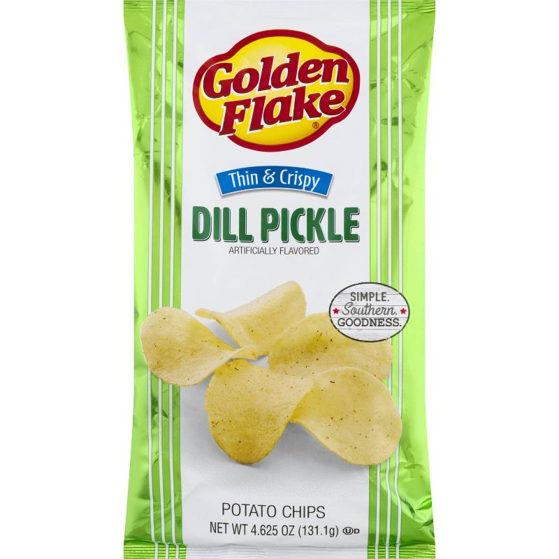 Golden Flake Dill Pickle Chips - 4.625oz
