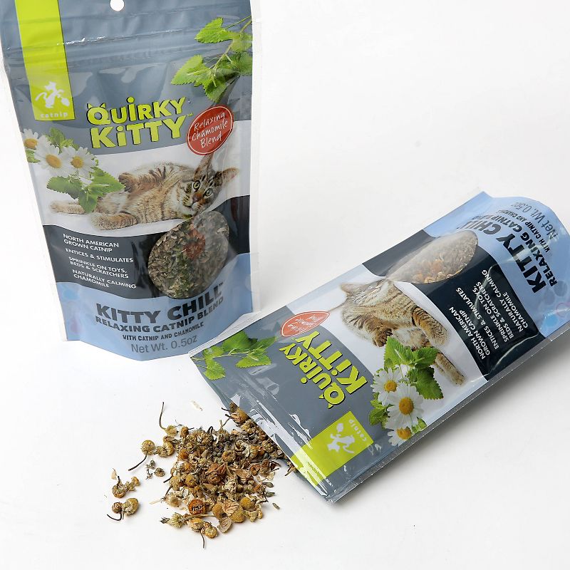 Quirky Kitty Kitty Chill North American Catnip with Chamomile Blend Cat Treats - 0.5oz