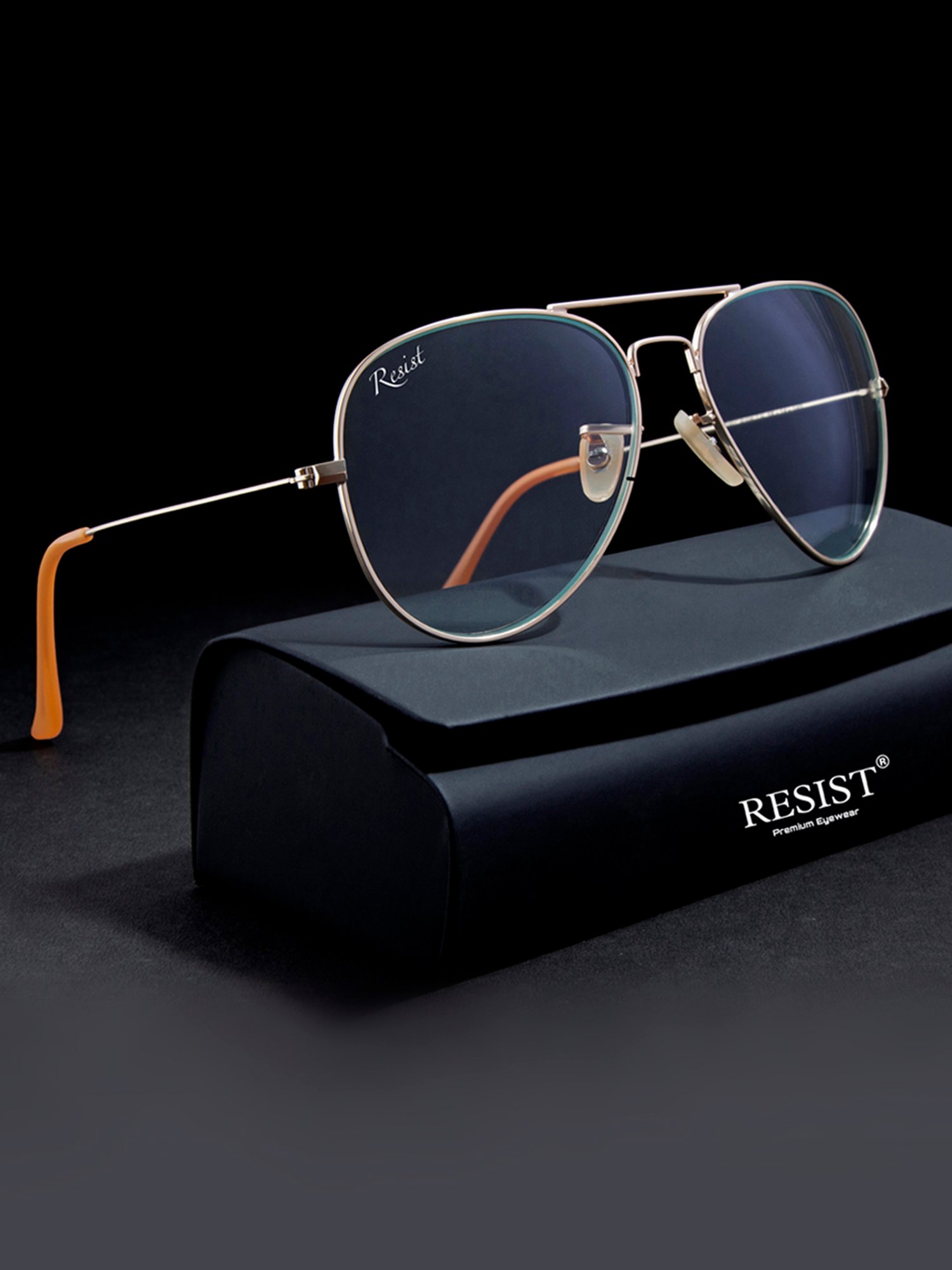 Resist Eyewear Clear Aviator UV Protection Unisex Sunglasses