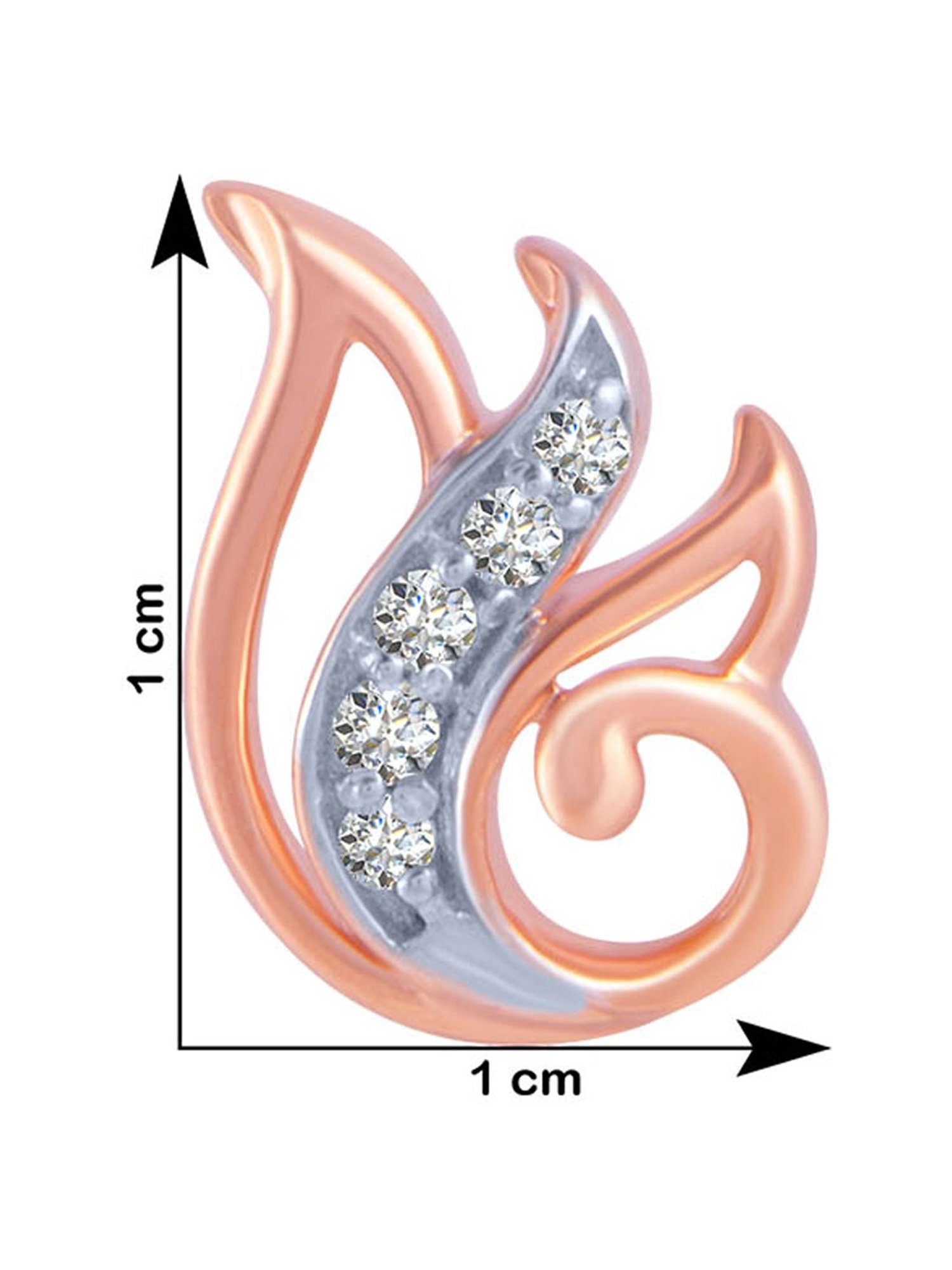 P.C. Chandra Jewellers 18 kt Gold & Diamond Earrings