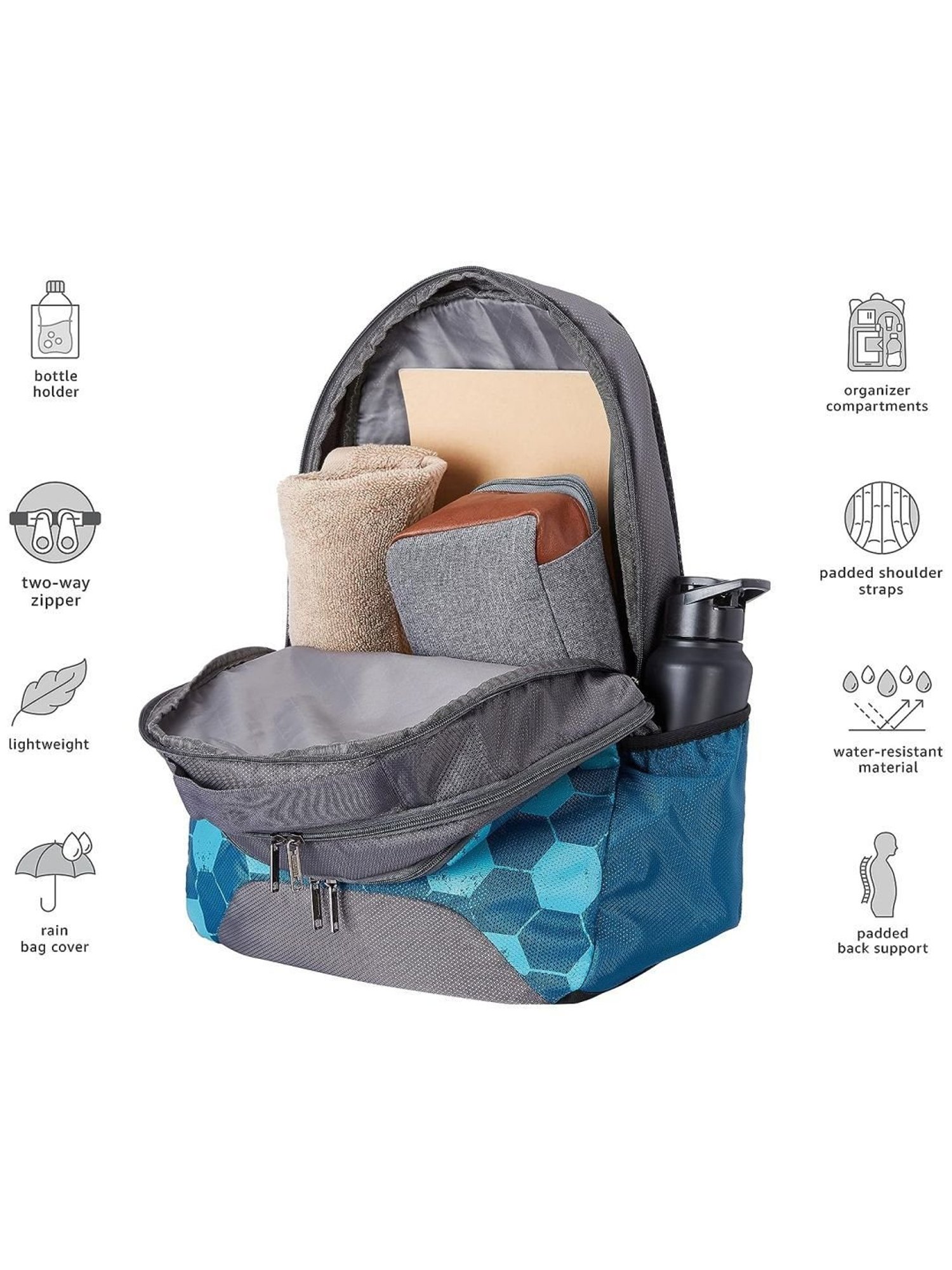 American Tourister Bounce 28 Ltrs Blue Medium Backpack