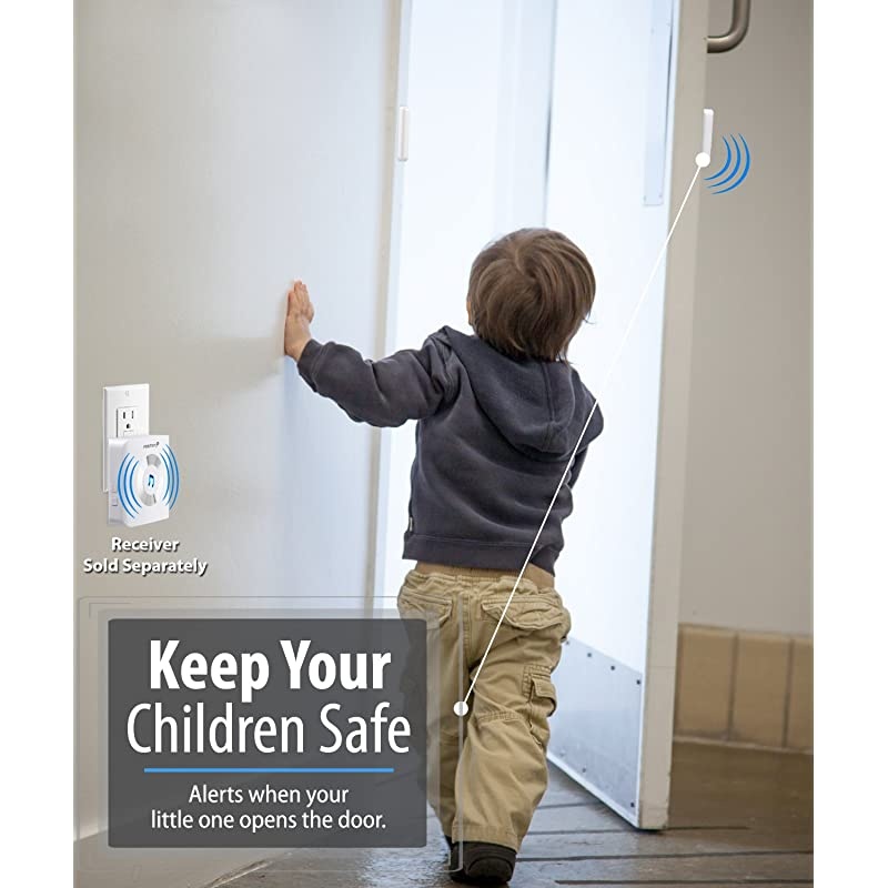 2 Pack WaveLink 51018HOM AddOn Door Contact Sensor Unit No Receiver White