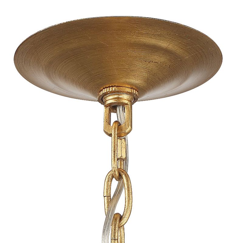 Possini Euro Design Possini Euro Gypsum 27 3/4"W Gold Leaf 6-Light Chandelier