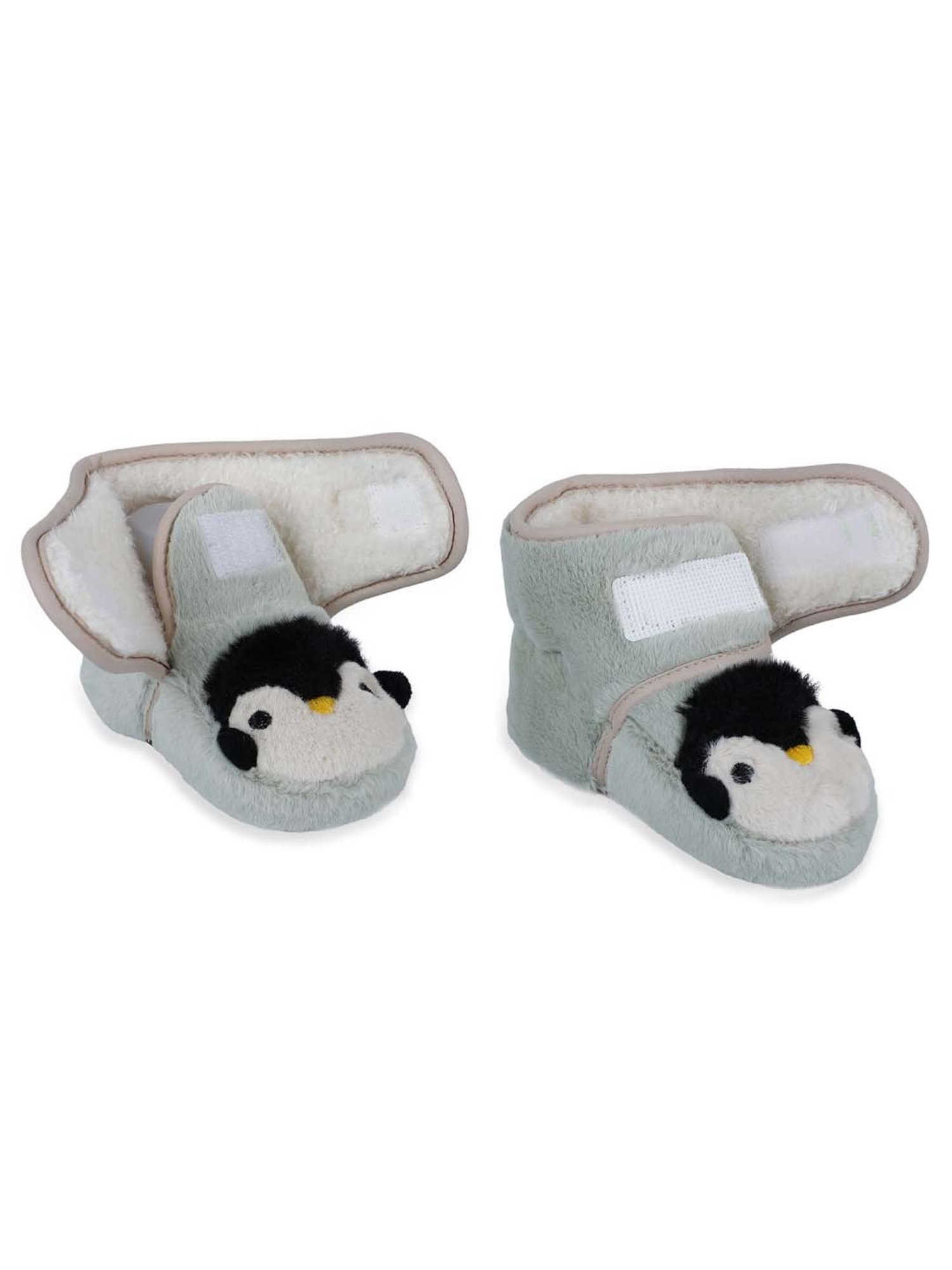 Baby Moo Kids Green & Black Casual Booties