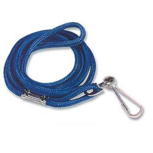 Baumgartens Standard Lanyard With Hook 36" L Nylon Blue 68903