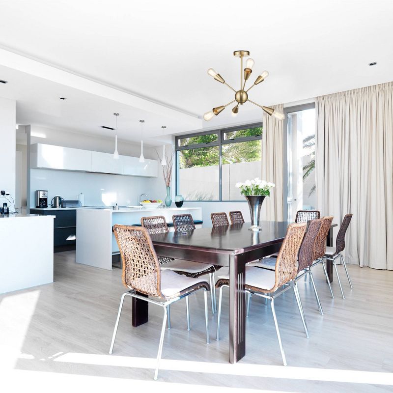 Clementine Semi-Flush Mount Ceiling Light Gold - Globe Electric