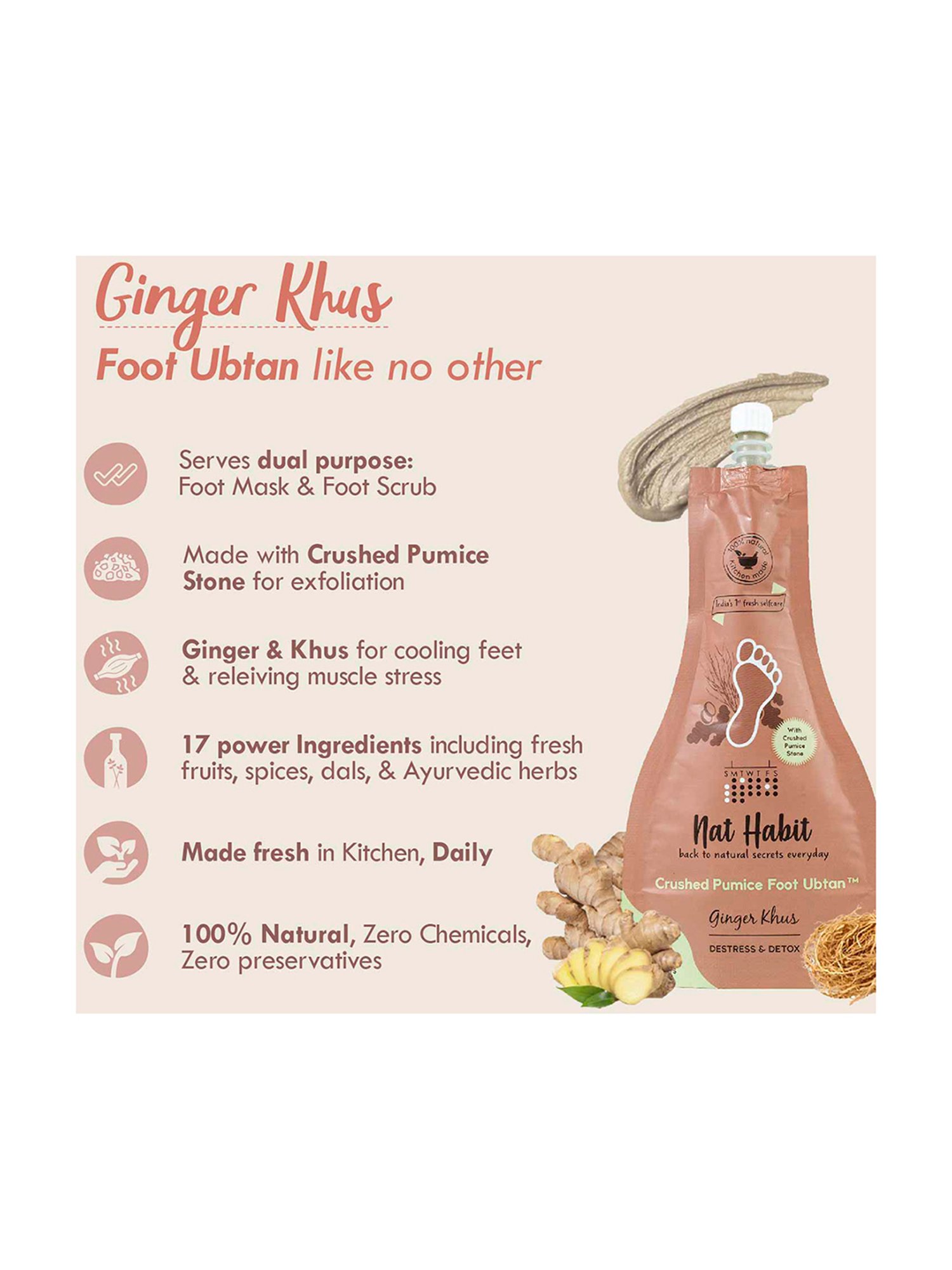 Shae Lavender Hand & Foot Scrub - 100 gm