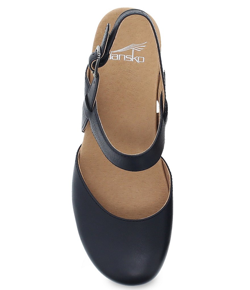 Dansko Taci Burnished Waxy Leather Wedges