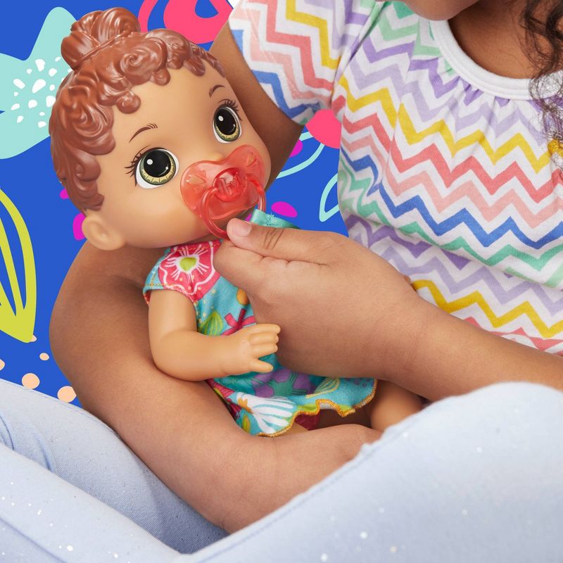 Baby Alive Baby Lil Sounds: Interactive Baby Doll - Teal Dress