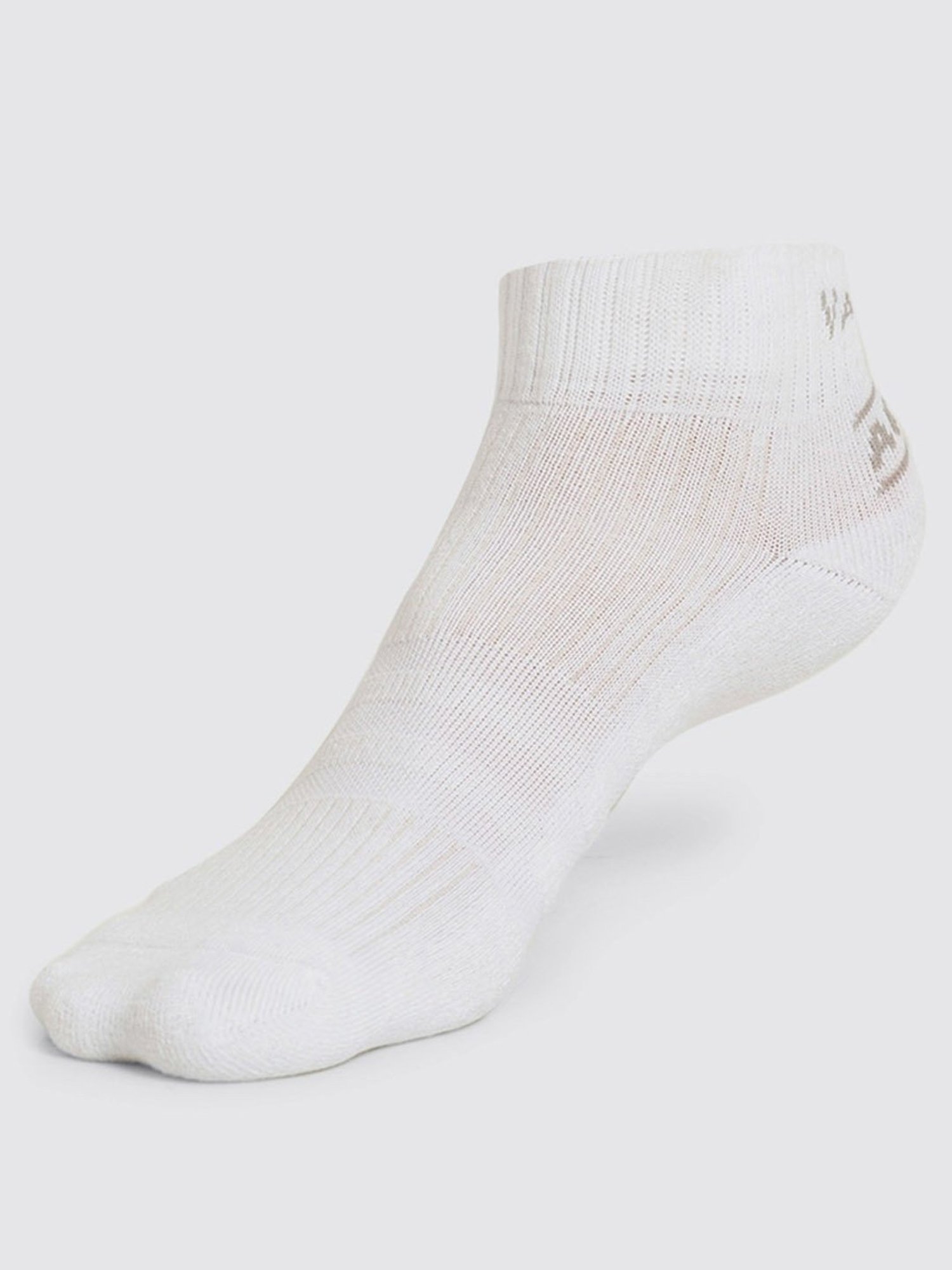 Van Heusen Active Snug Fit Anti Bacterial Soft Handfeel Solid Low Show Socks - Pack of 3 - White