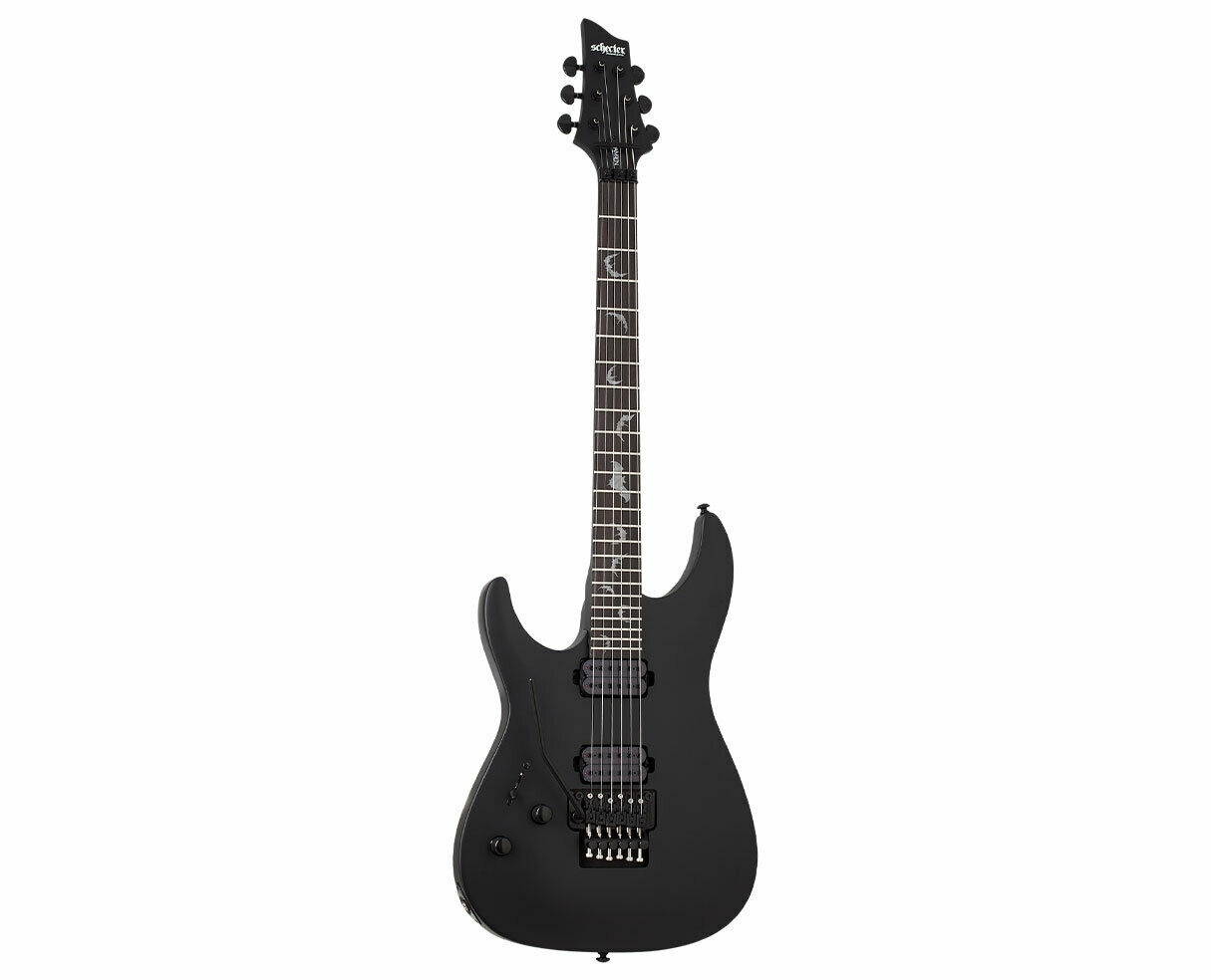 Schecter Damien-6 FR Left Handed Satin Black