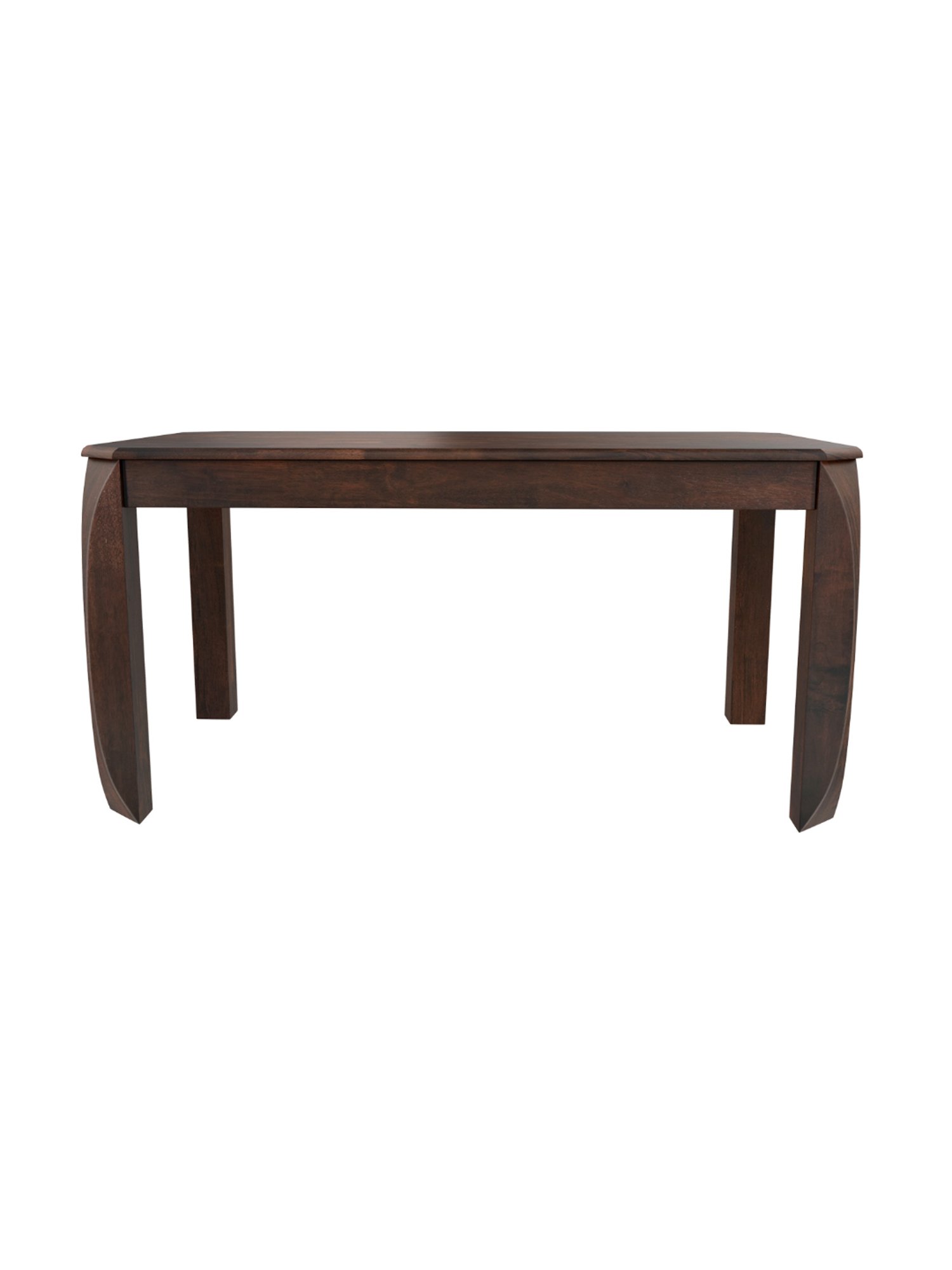 Godrej Interio Premio Brown Rubber Wood 6 Seater Rectangular Dining Table