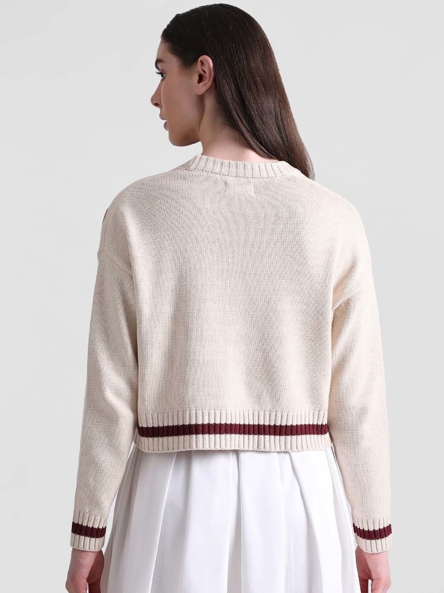 Only White Regular Fit Cardigan