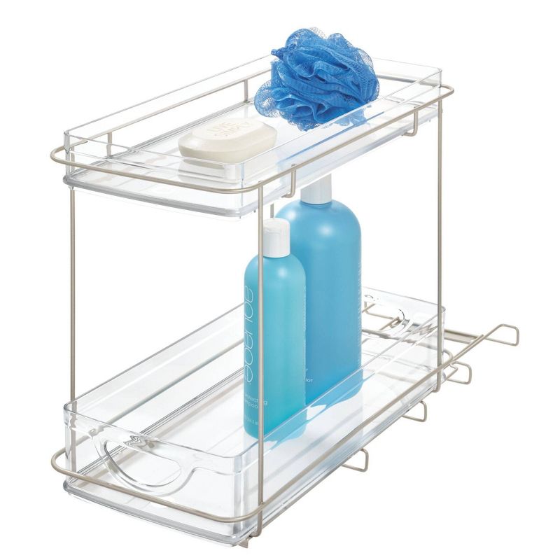 iDESIGN Ariel Under the Cabinet 2-Tier Organizer Clear