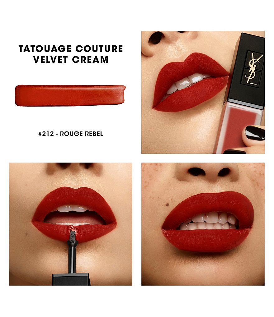 Yves Saint Laurent Beaute Tatouage Couture Velvet Cream Liquid Lipstick