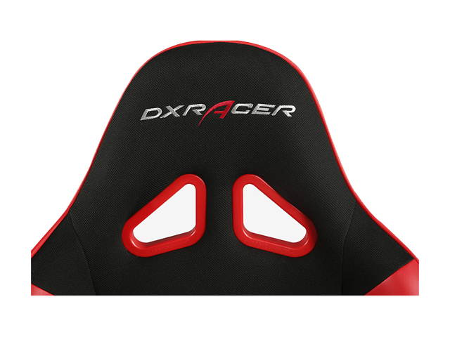 DXRacer Ergonomically Designed Racing Series RAA106 Black and Red Strong Mesh and PU Leather 135-degree Recline High-End Gaming Chair with Neck and Lumbar Support Pillow