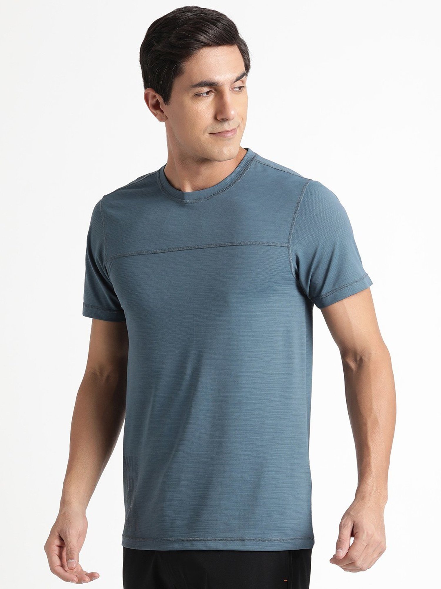 Wildcraft Blue  Regular Fit Sports T-Shirt