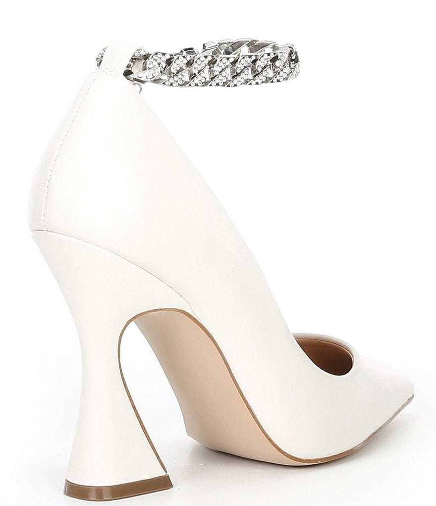 Pelle Moda Berlin Glitter Ankle Strap Pumps