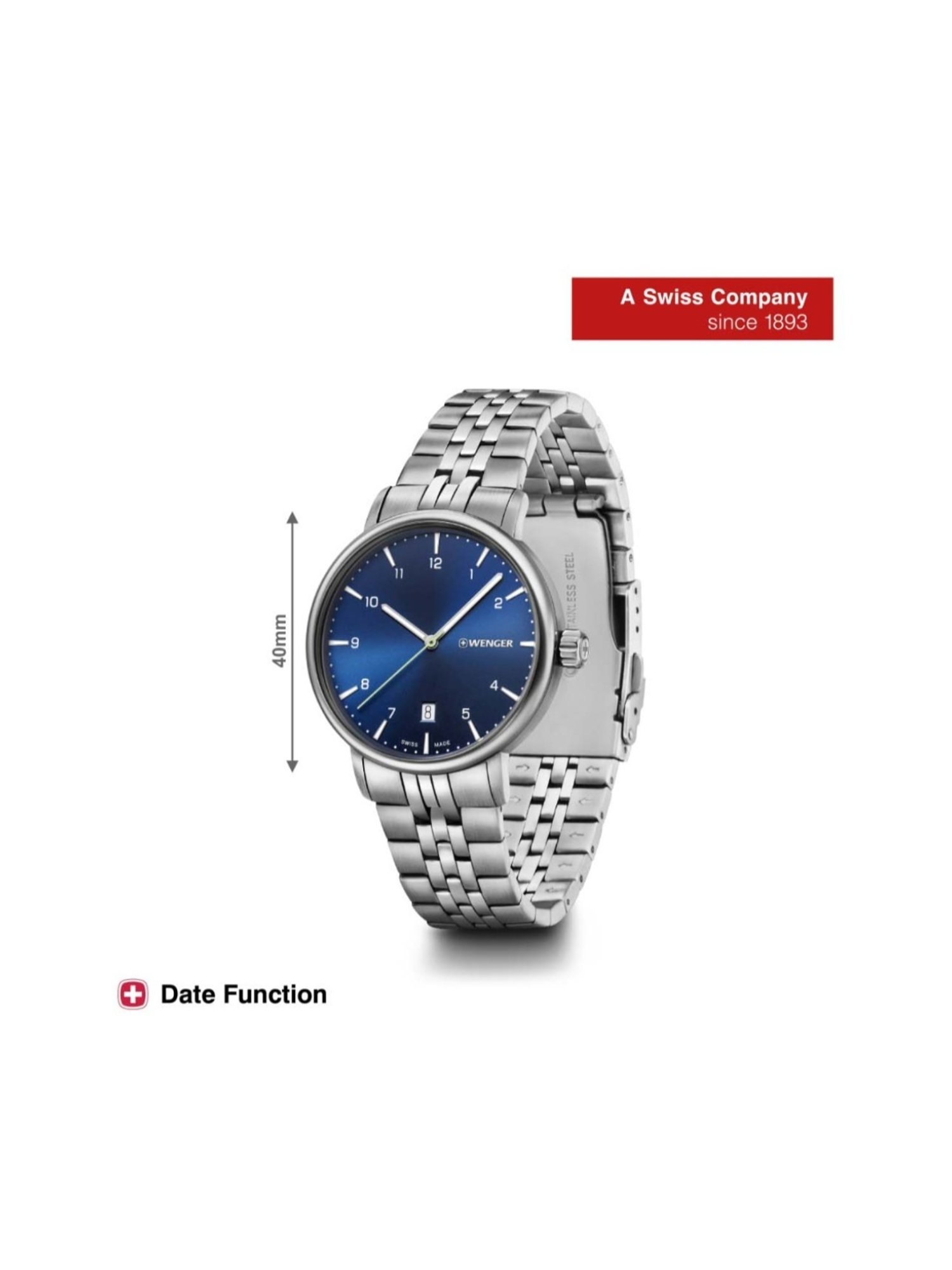 Wenger Swiss Made 01.1731.121 Urban Classic Analog Watch for Men