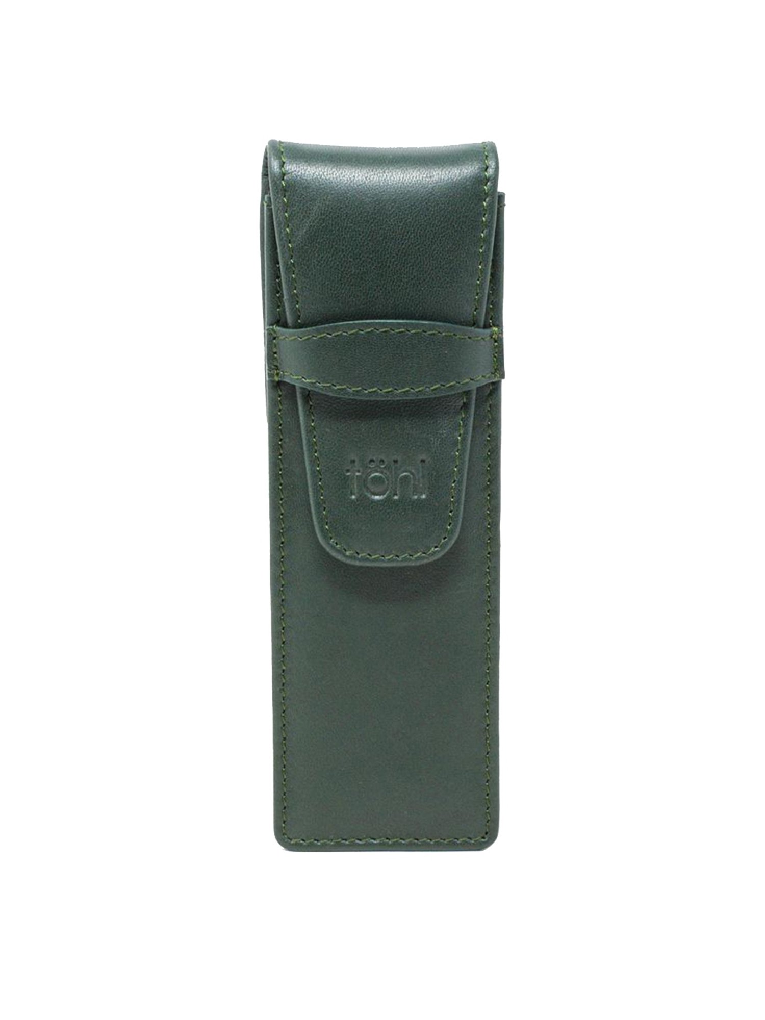 Tohl Marvao Green Casual Leather Bi-Fold Wallet,Keychain & Pen Holder Set for Men