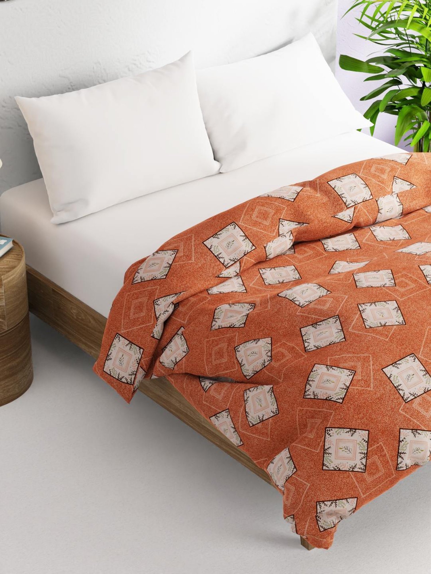 Bianca Victoria-Winter Rust 250 GSM Cotton Super Soft Double Comforter