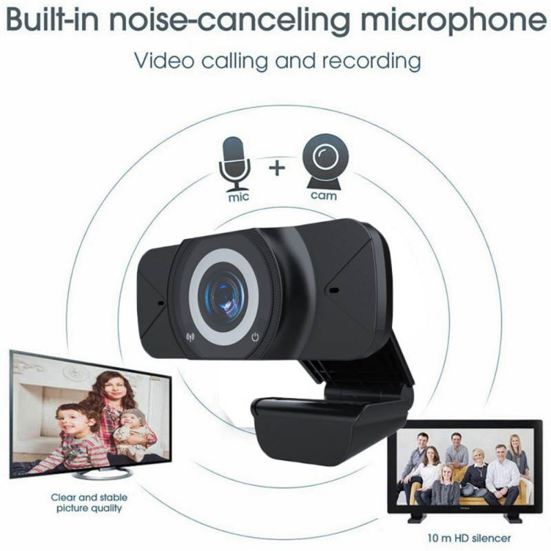 Ochine HD 1080P Webcam Autofocus Web Camera Cam For PC Laptop Desktop With Microphone
