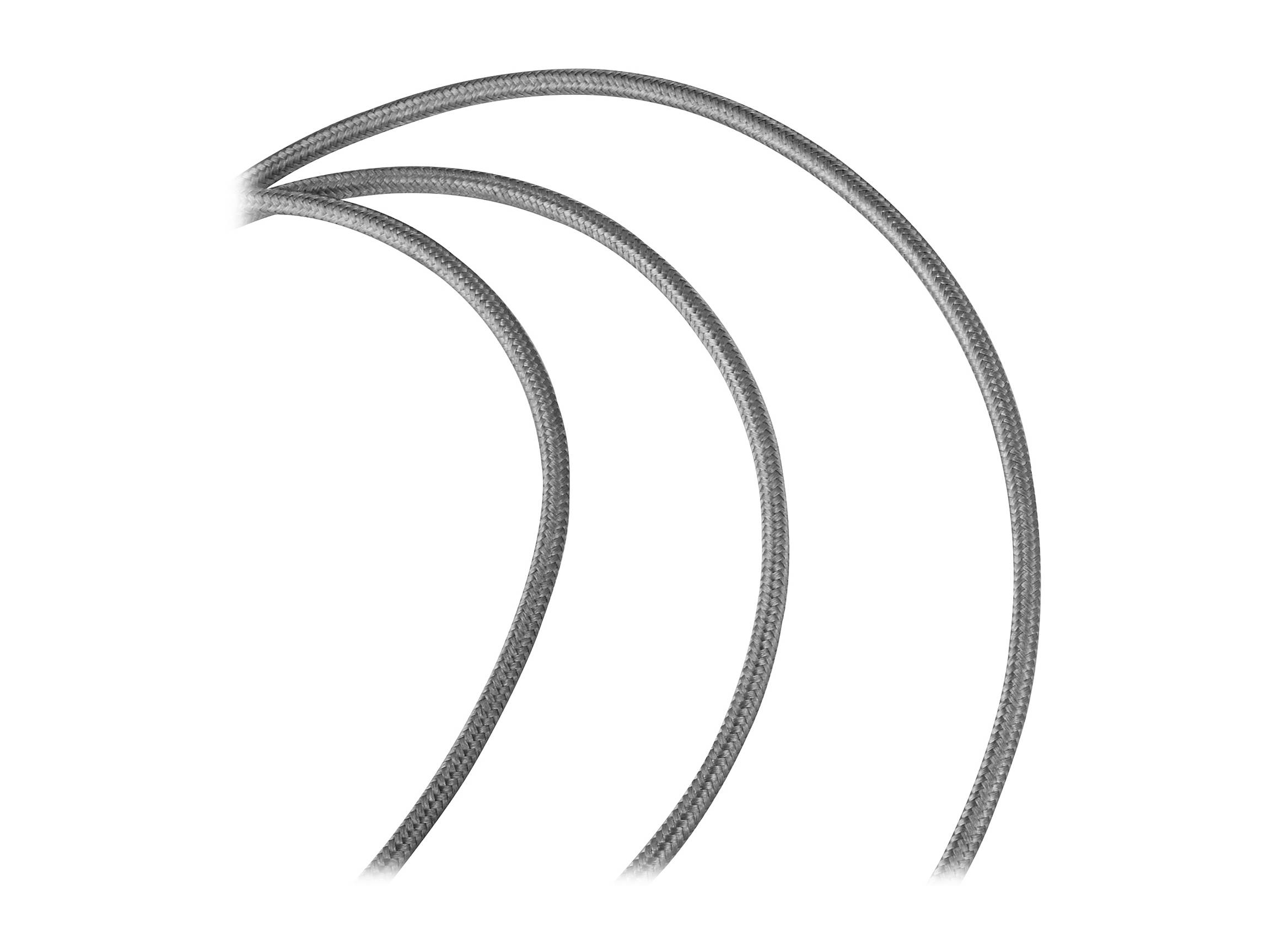 SilverStone Technology Micro USB Cable for Most Smartphones / LG / Samsung / Reversible USB-A / Reversible Micro USB-B / 1000MM - Charcoal Gray - CPU01C