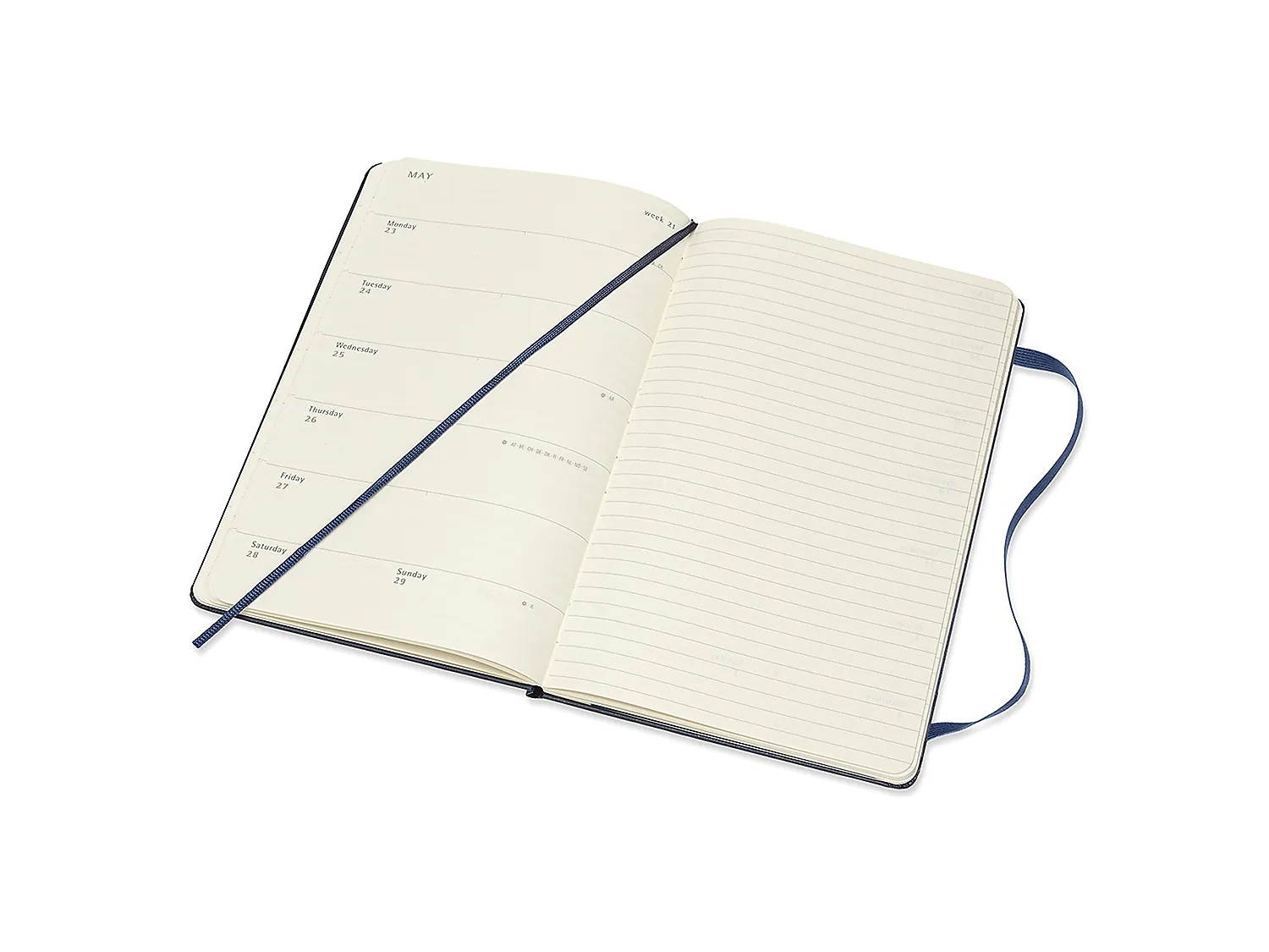 Moleskine 2021-2022 5" x 8.25" Academic Weekly Planner Sapphire Blue 856286