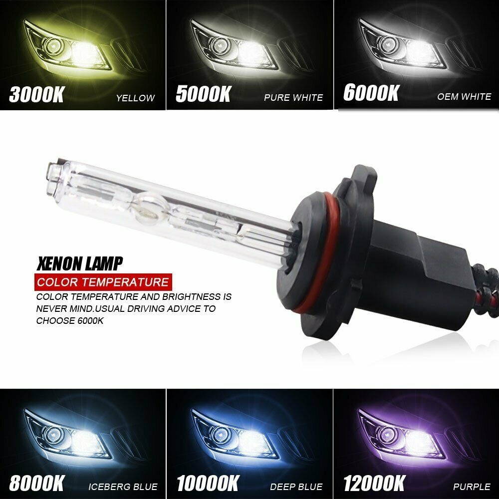 35W HID Xenon Headlight Conversion Kit Bulbs H13 5000K 6000K 8000K All Color