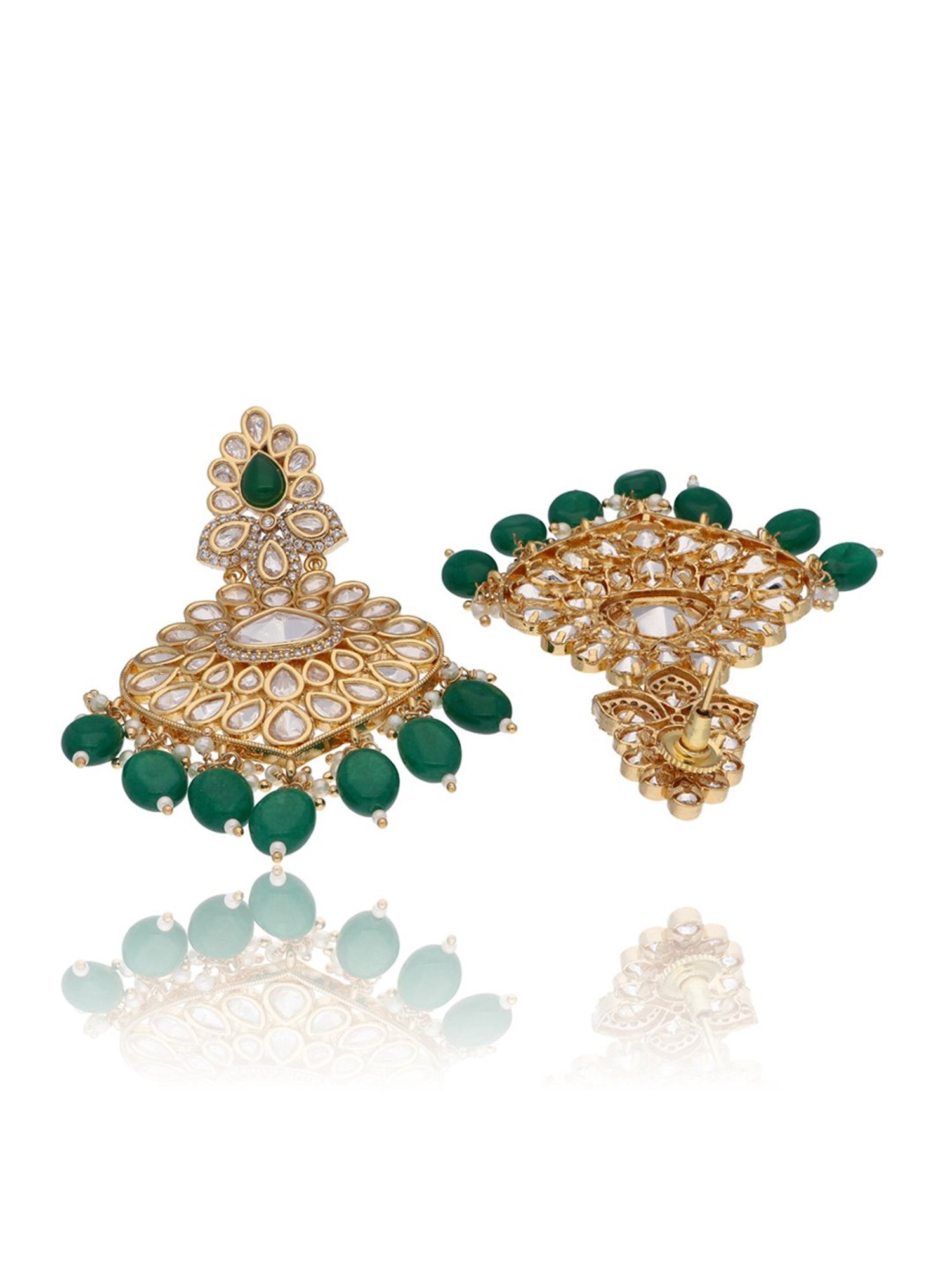 Sri Jagdamba Pearls Black Rosy Pearl Drop Earrings