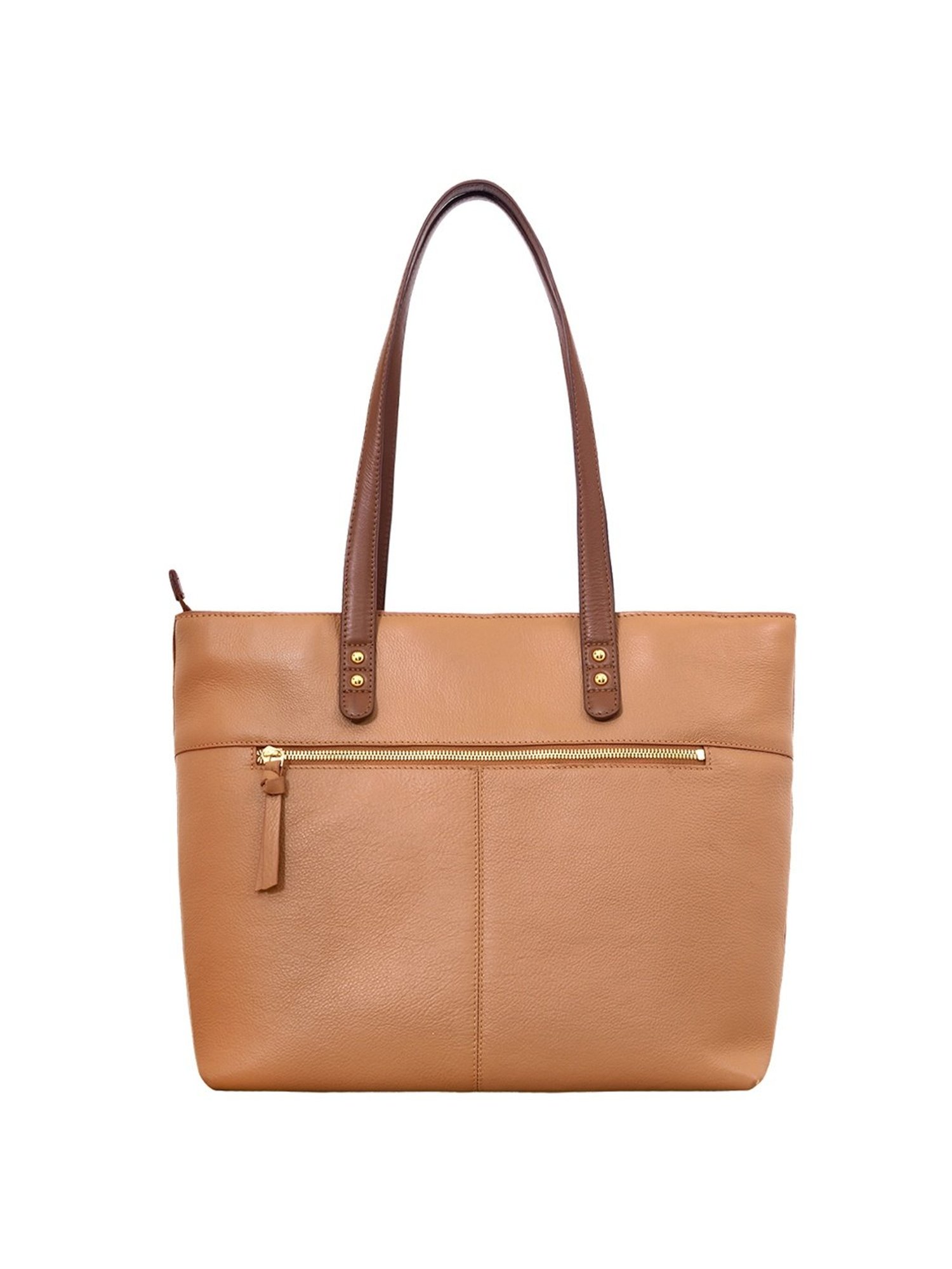 Eske Vesta Tan Solid Medium Shoulder Handbag