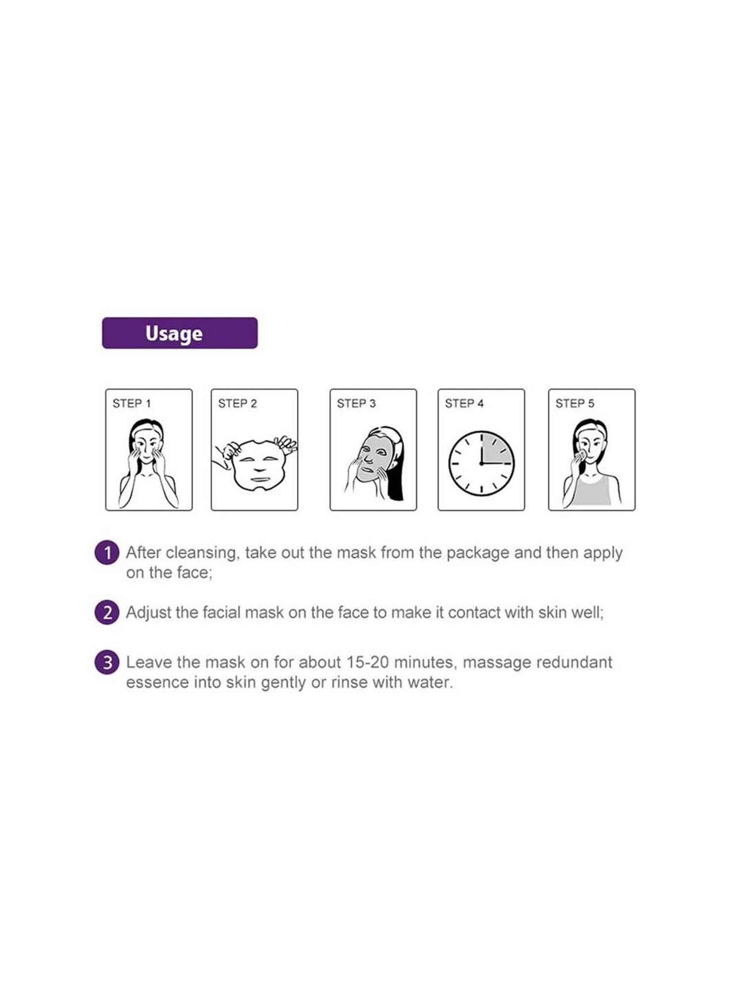 MONDSUB Lavender Soothing Facial Sheet Mask (Pack of 12) - 20 ml Each