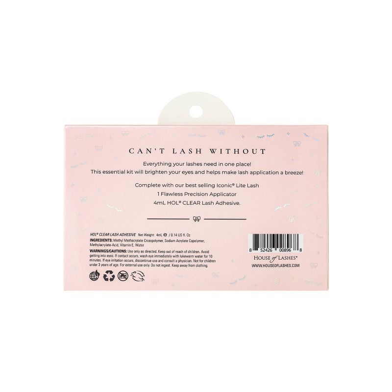 House of Lashes False Eyelashes, Glue and Applicator Tool Set - 3pc