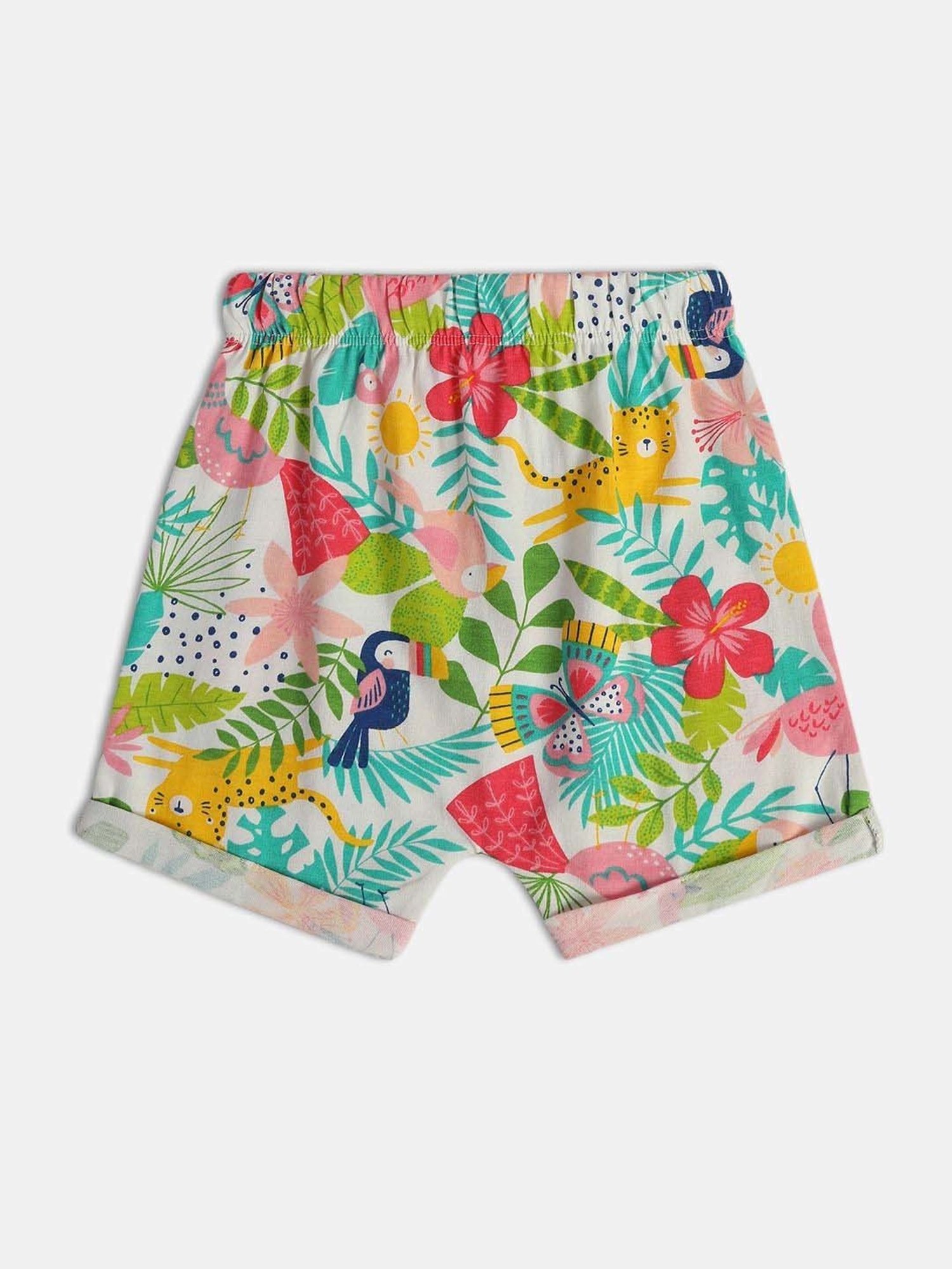 MINIKLUB Kids Multicolor Printed Shorts (Pack of 3)