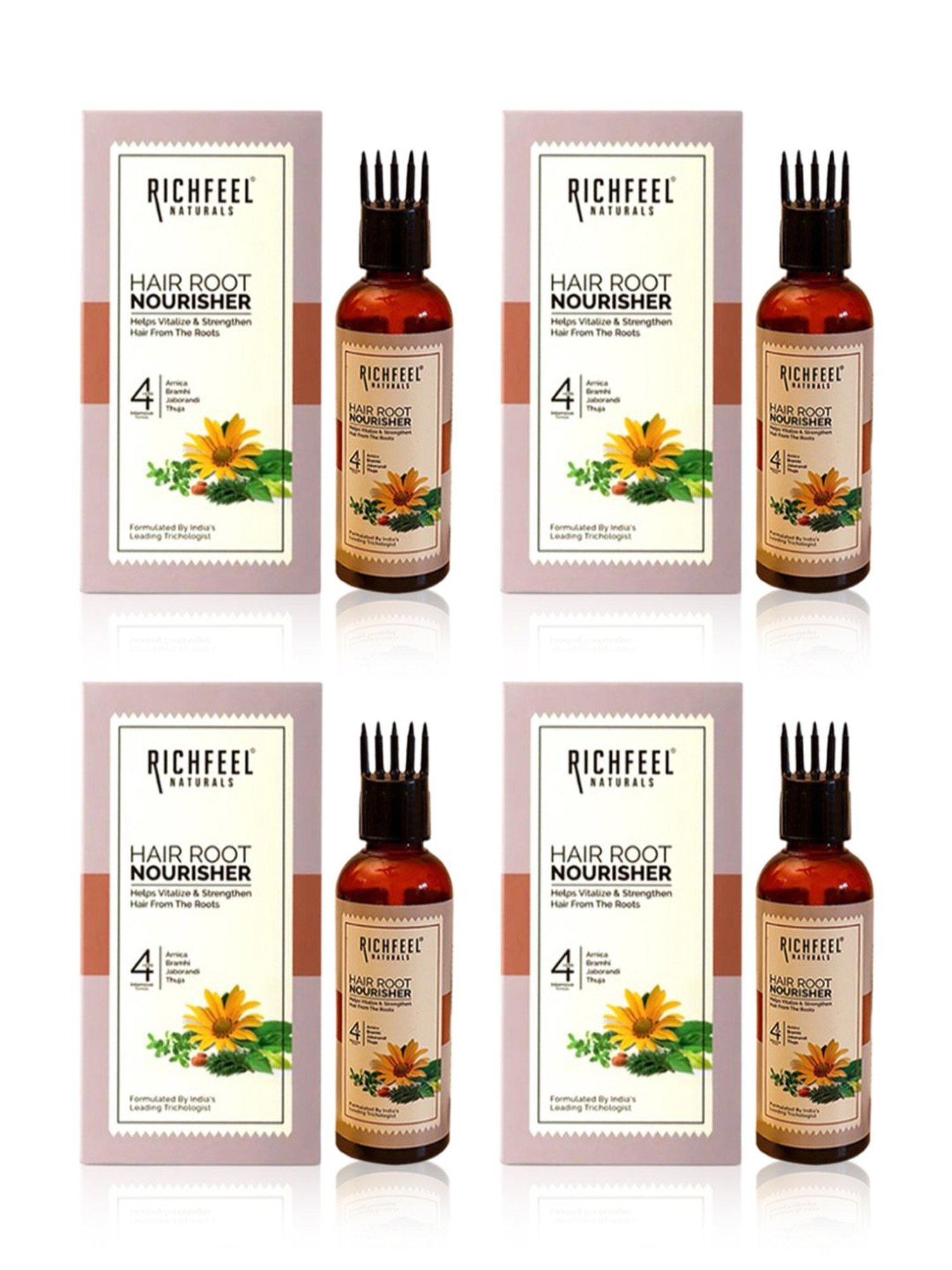 Richfeel Hair Root Nourisher - Pack of 4