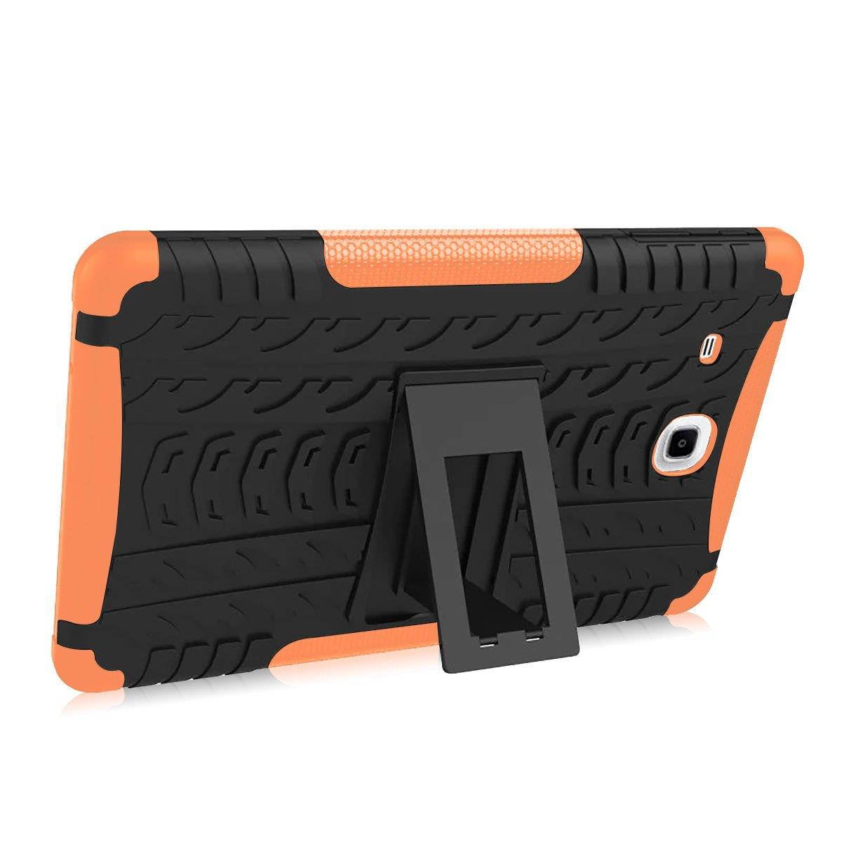 Hybrid Protective Hard Case Cover for Samsung Galaxy Tab E 9.6" inch Tablet T560 Orange