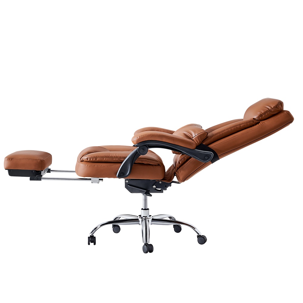 Ergonomic design Exectuive Chair High Back Adjustable Chair - Brown
