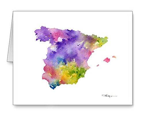 Spain - Set of 10 Note Cards With Envelopes