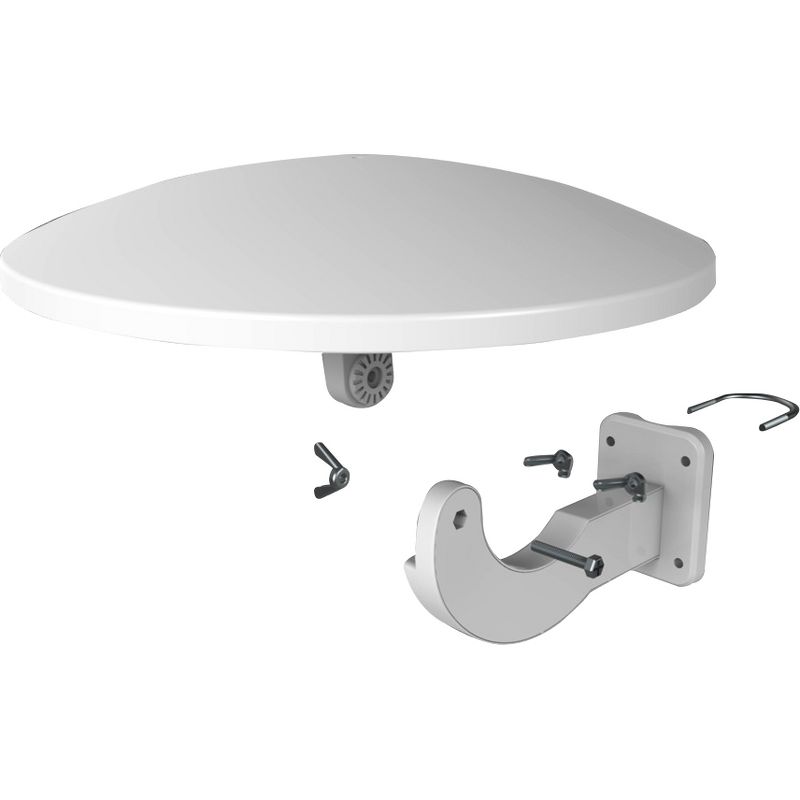 Antop AT-414B 4K HDTV Antenna - UFO 360 Omni-Directional, Smartpass Amplified, 65 mile Waterproof, Outdoor, TV Antenna in White