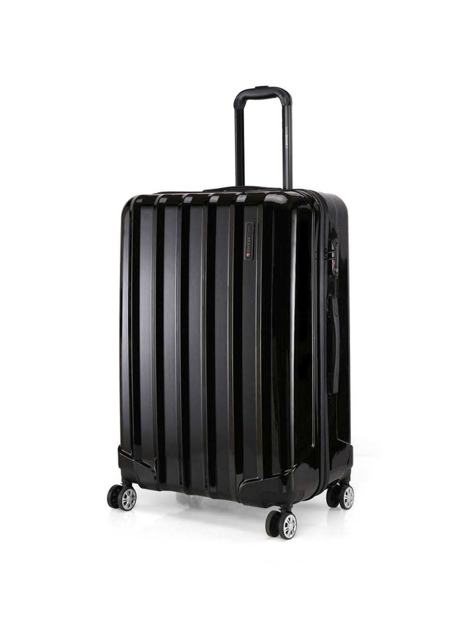 Swiss Brand Baden Black Large Hard Trolley Bag - 28 cm
