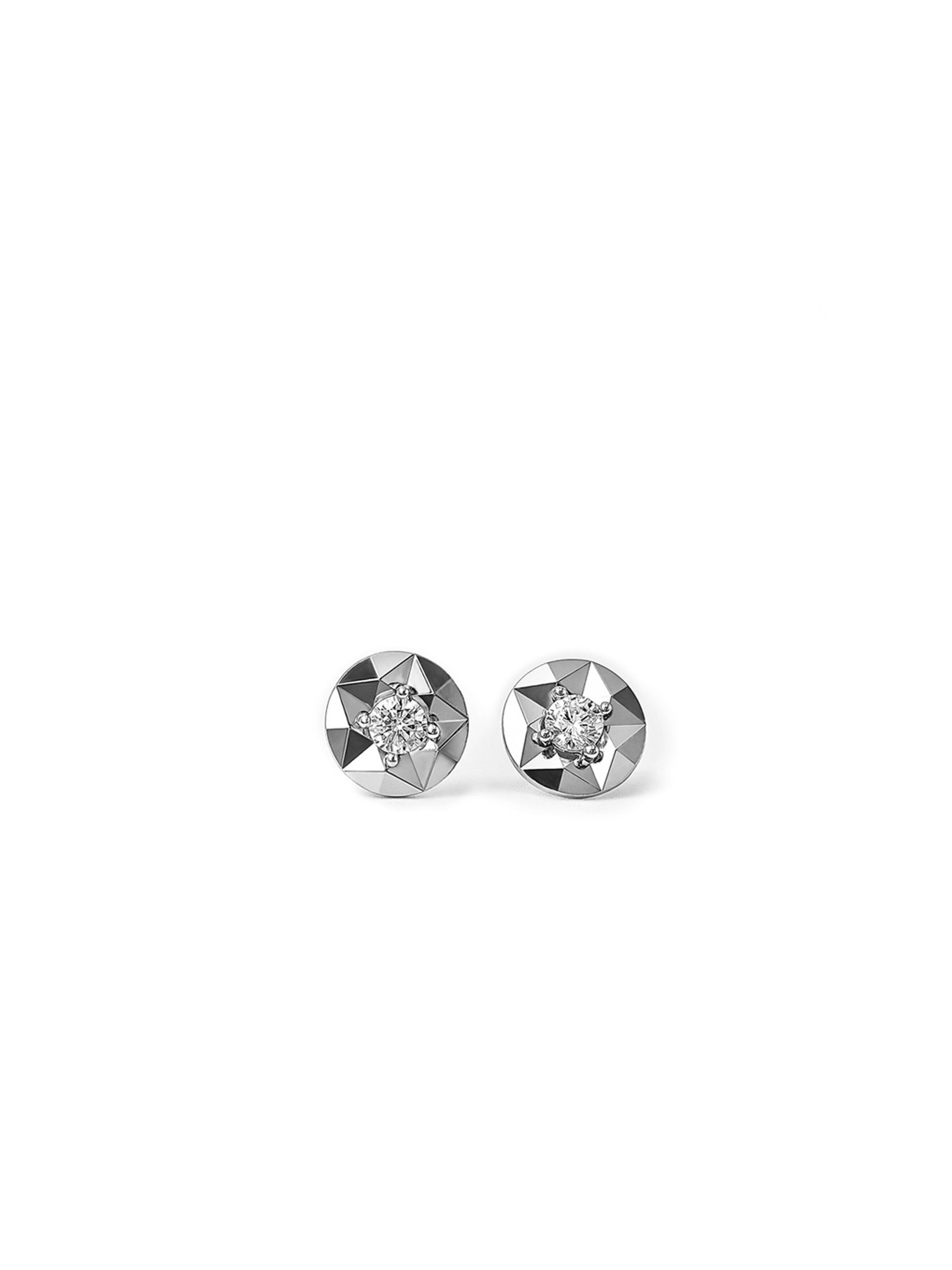 Silberry 92.5 Sterling Silver Gemisphere Stud Earrings for Women