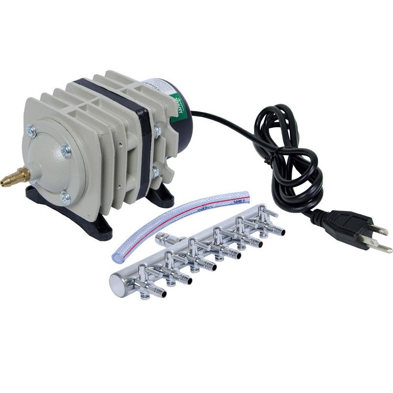 Sunnydaze Outdoor Solar Powered Water Pump and Panel Kit with Battery Pack and LED Light - 65 GPH - 78"