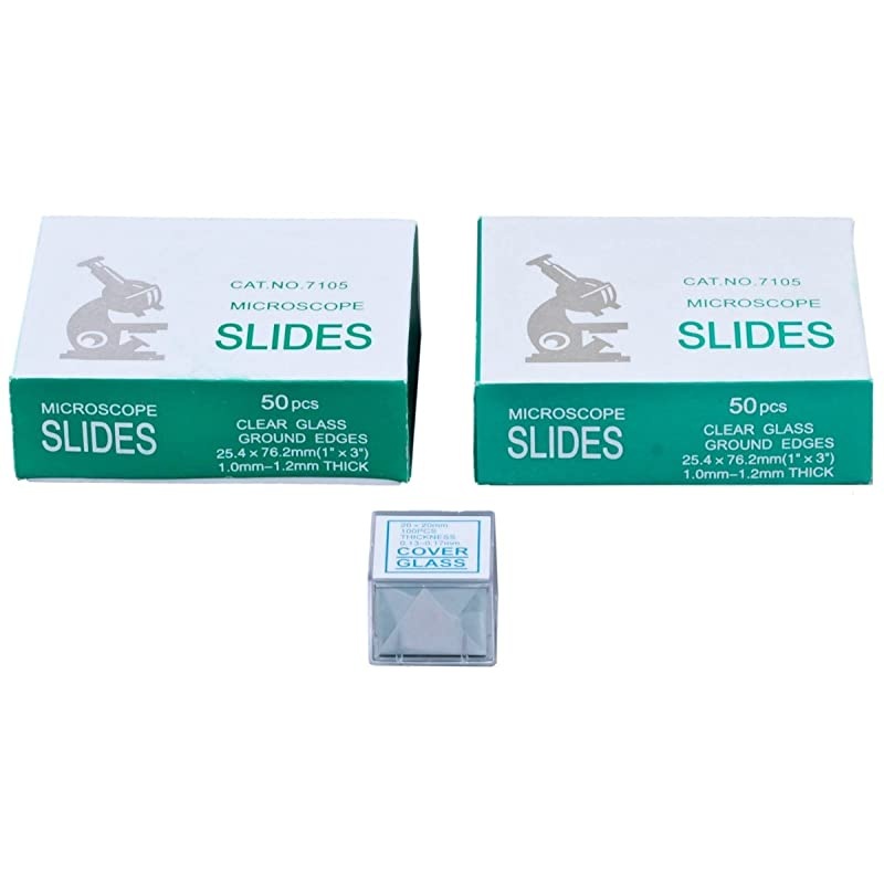 40X-2000X Binocular Compound LED Microscope with Glass Slides & Covers