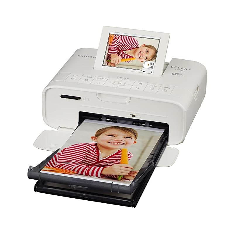 SELPHY CP1300 Wireless Compact Photo Printer White Bundle with USB Cable 6 Microfiber Cloth